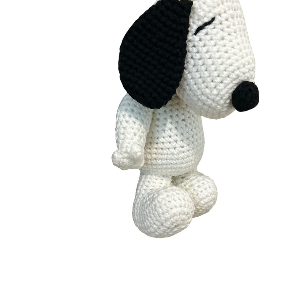 Vintage Handmade Crochet Peanuts Snoopy Doll 14 “ Charlie Brown Dog